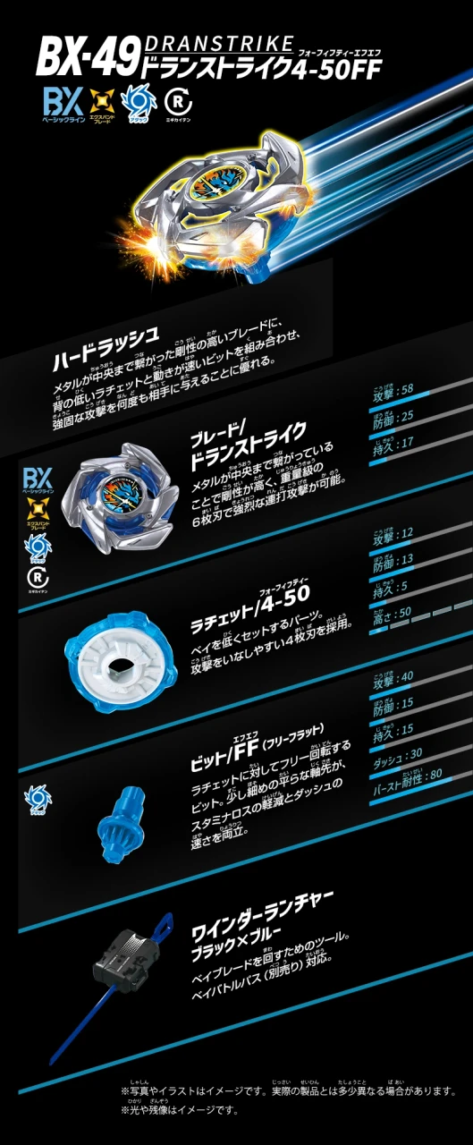 Beyblade X BX-49 Dran Strike 4-50FF TAKARA TOMY - Image 5