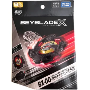 Beyblade X Cobalt Dragoon 2-60C Metal Coat Black B4 Corocoro Comics Version BX-00